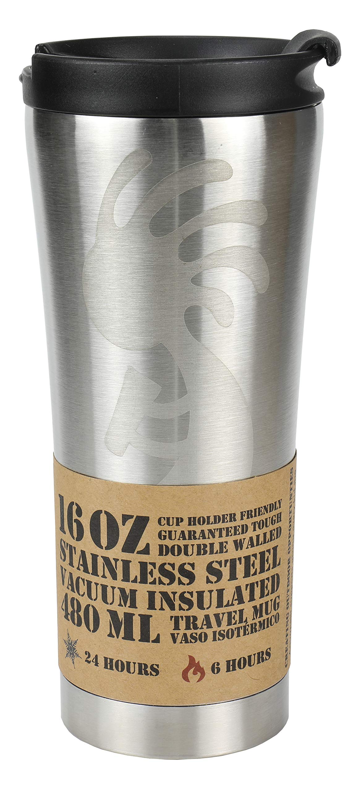 Premium Vacuum Insulated Stainless Steel Travel Coffee Mug - 16oz Leak-Proof Thermos for Hot & Cold Beverages - Perfect for Commuting, Camping, and Office Use