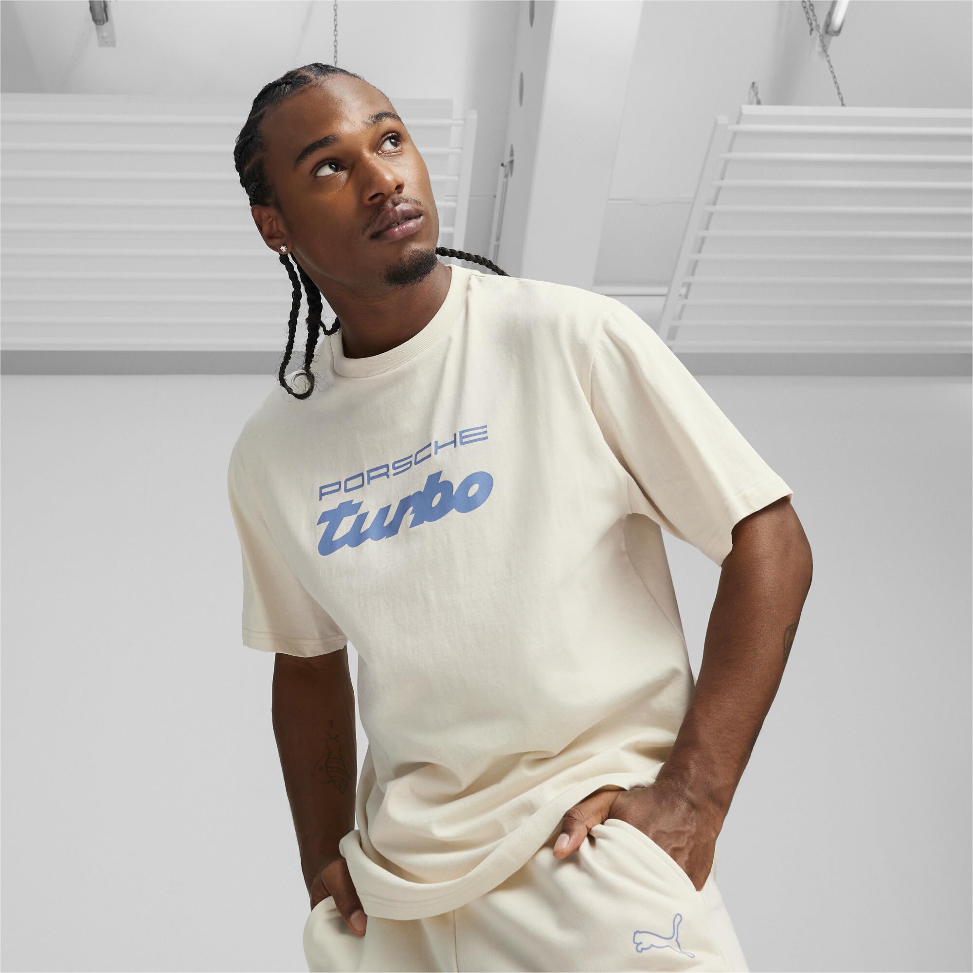 PUMA Men's Porsche Legacy Essentials T-Shirt - Comfortable Cotton Tee for Casual Wear, Sports & Everyday Outfits