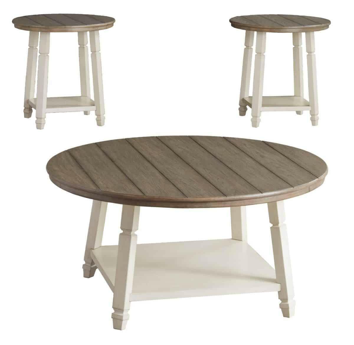 Bolanbrook Cocktail Table & 2 End Tables Set - Modern Living Room Furniture T377-13 for Home Decor, Coffee Table & Side Tables for Small Spaces, Perfect for Apartments & Living Rooms