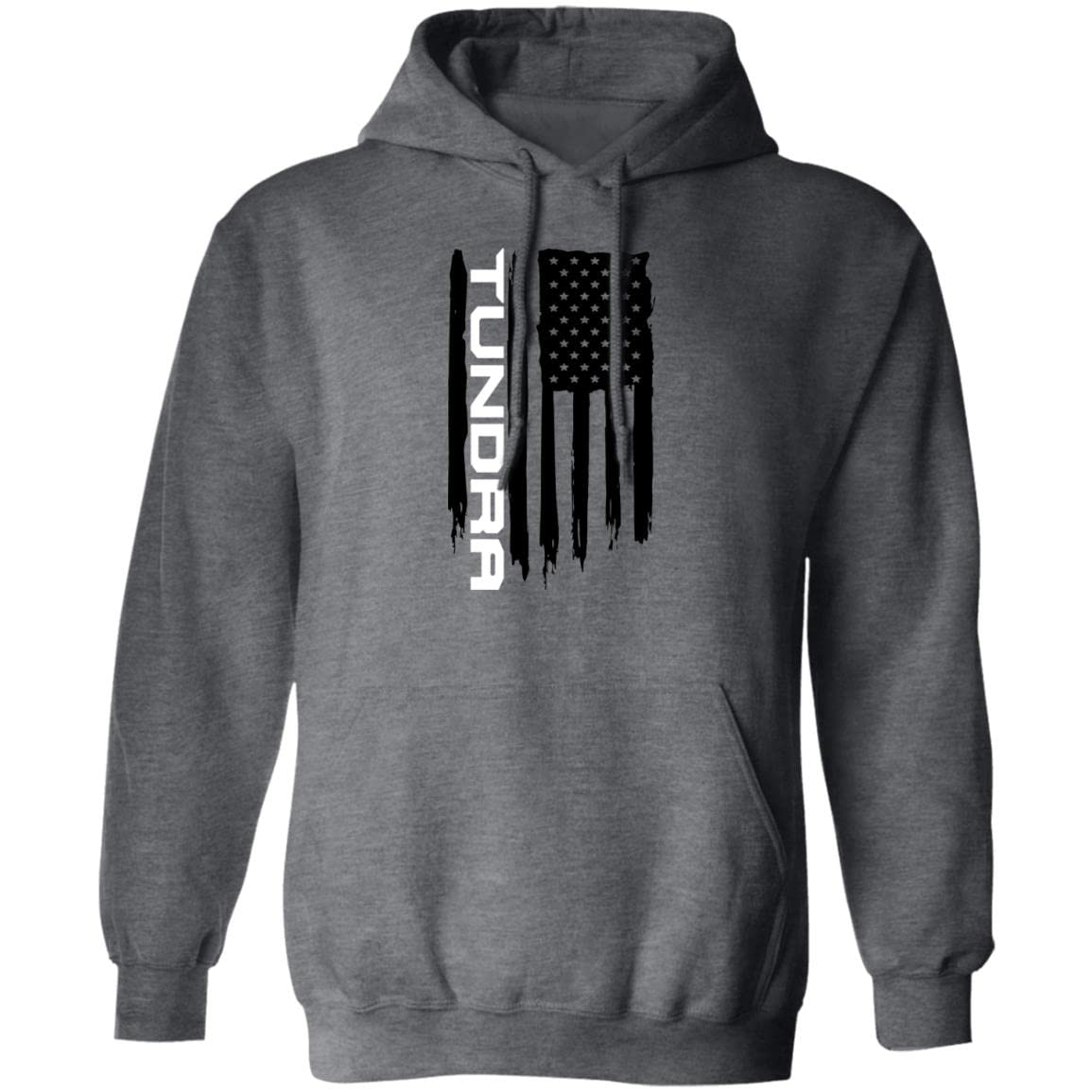Men's Alaskan Tundra American Flag Hoodie - Patriotic USA Pullover Sweatshirt for Outdoor Adventures & Casual Wear