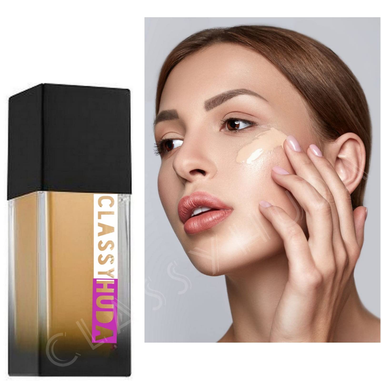 Huda Professional Foundation & Contour Palette - Mini Makeup Kit for Travel & Touch-Ups