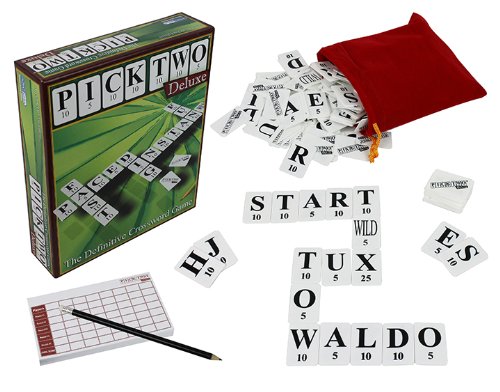 Crossword Puzzle Game - Pick Two Deluxe: Fast-Paced Word Game for Family Fun, Perfect for Game Nights and Educational Play