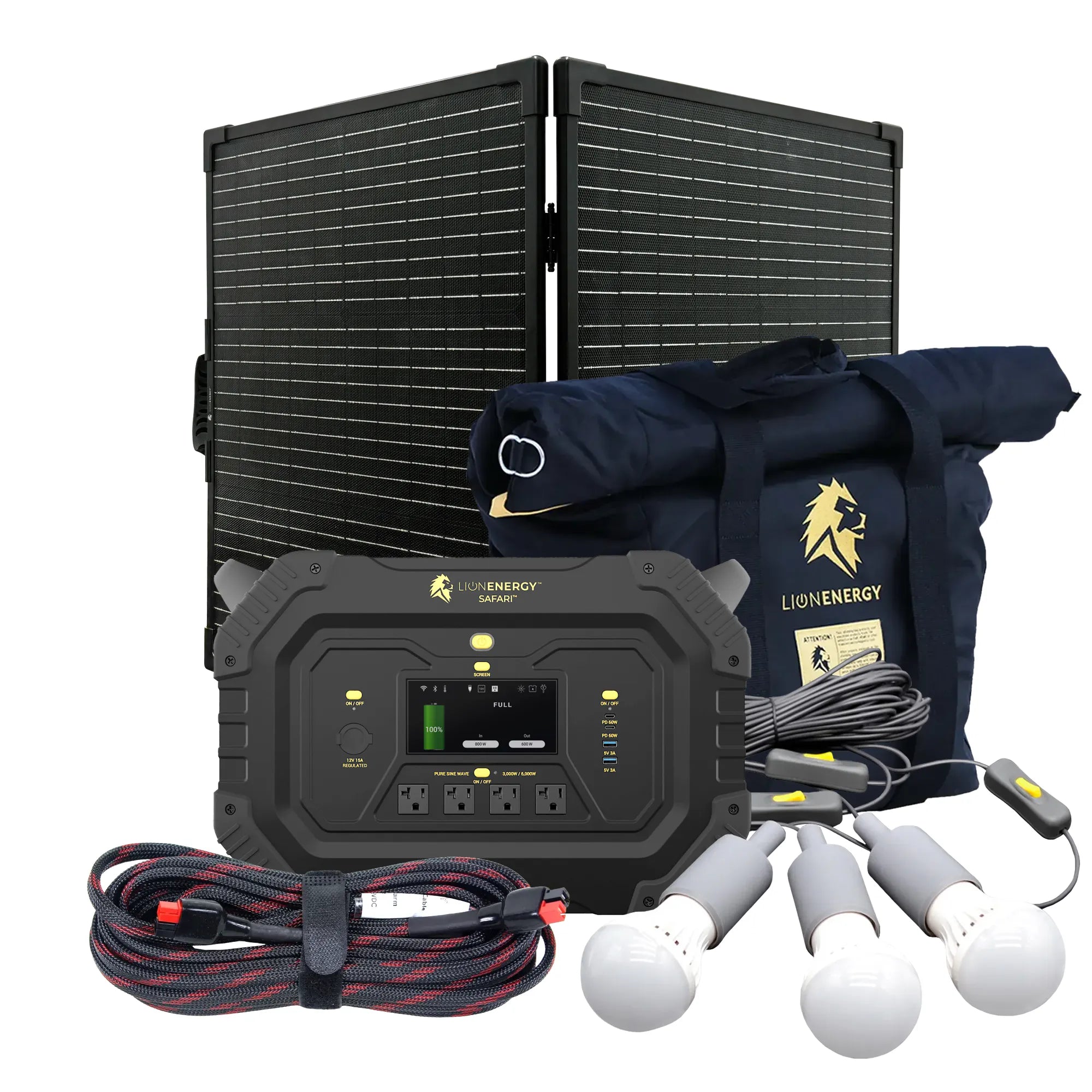 Portable Power Station 3000W 1612Wh LiFePO4 Battery - Solar Generator for Camping, RV, Emergency Backup & Outdoor Adventures