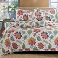 Premium 100% Cotton King Size Leafs Quilt Set - 3 Piece Bedding Set for Bedroom, Soft & Breathable Comforter with Matching Pillowcases - Perfect for Cozy Nights & Home Decor