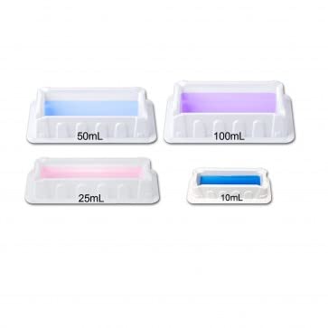 ASI Reagent Reservoirs Multichannel Trays - Non-Sterile Bulk Pack (25ml, 100/Case) for Laboratory Liquid Handling and Sample Distribution