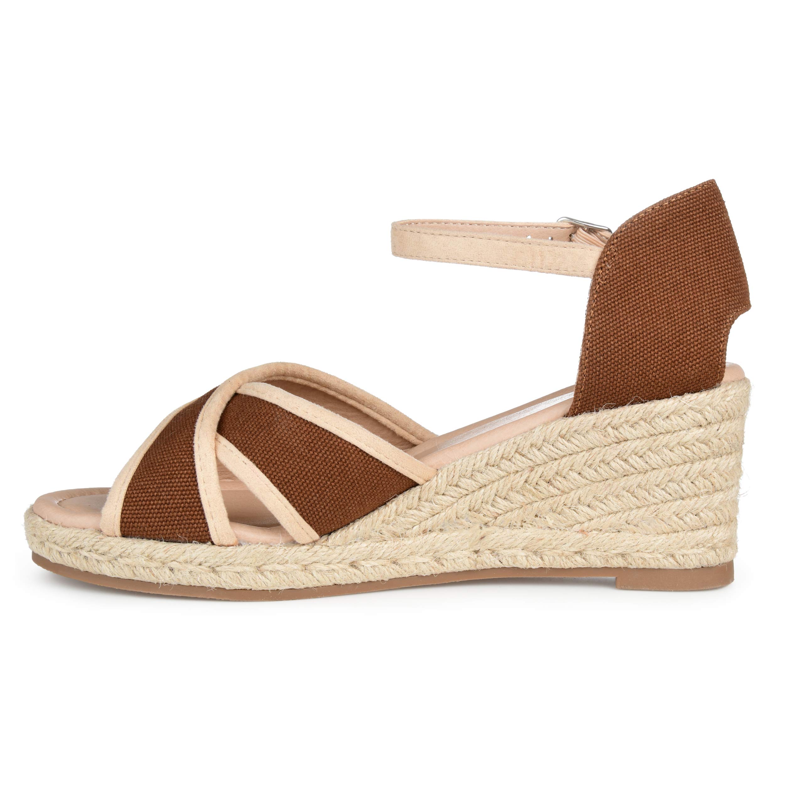 Journee Collection Women's Comfortable Wedge Heels - Stylish Casual & Dress Shoes for Work, Party, and Everyday Wear