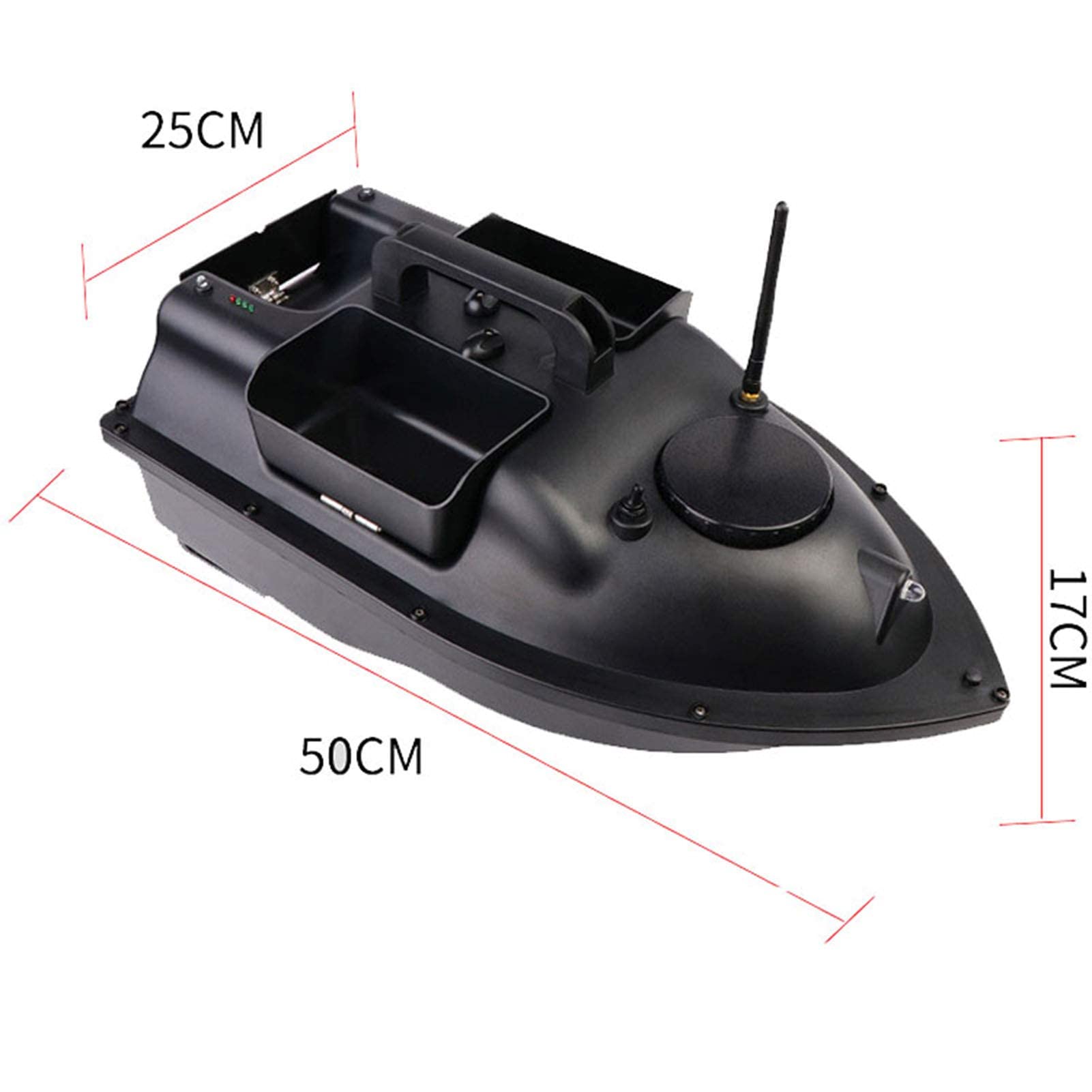 DYJD Smart GPS RC Boat with Dual Motors - 2kg Load Capacity, 12000mAh Battery, Wireless Remote Control for Fishing & Water Rescue | Perfect for Lake Fishing, Pond Exploration & Outdoor Water Activities