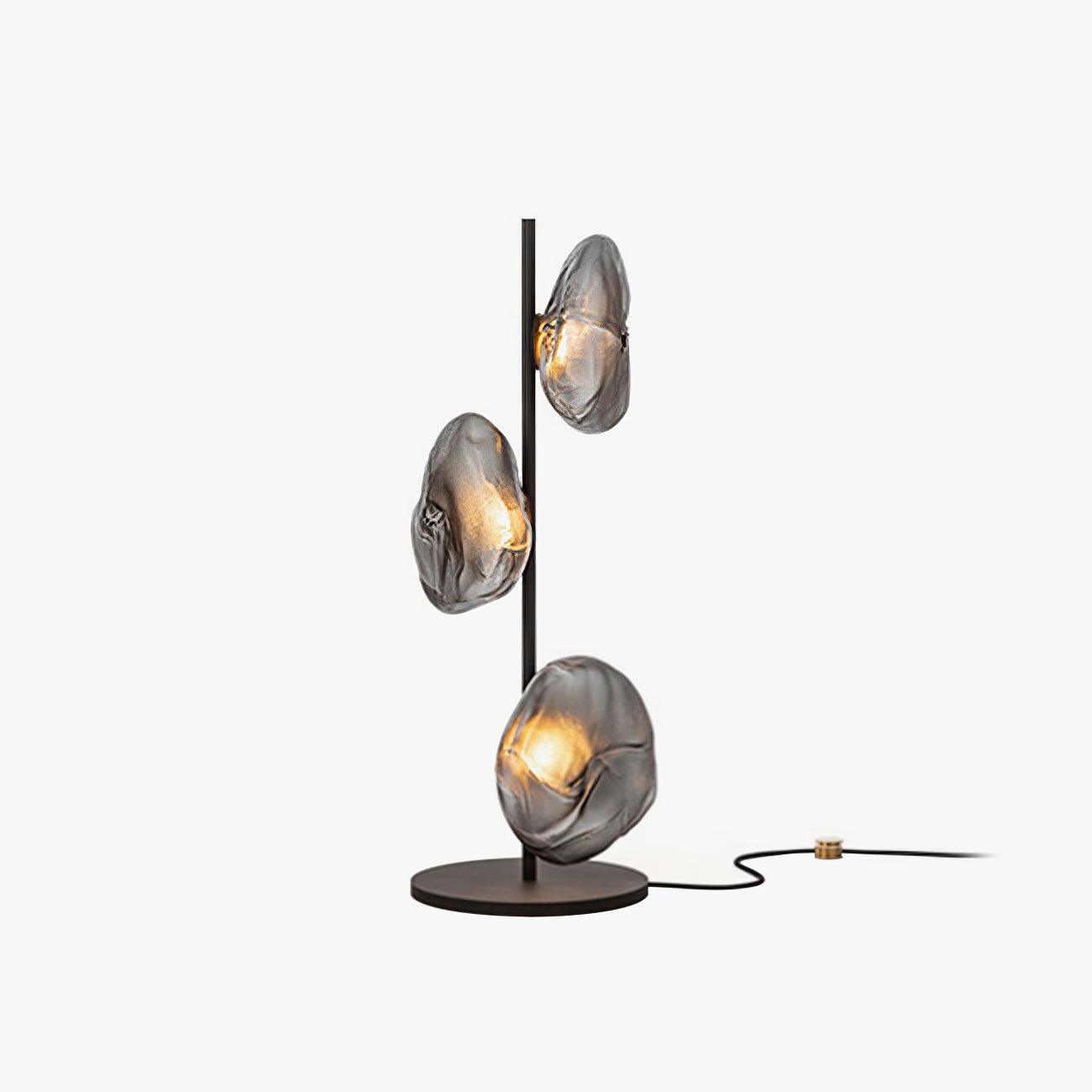 Elegant Glass Petals Table Lamp - Modern Home Decor for Bedroom, Living Room & Office - Soft Ambient Lighting for Relaxation & Reading