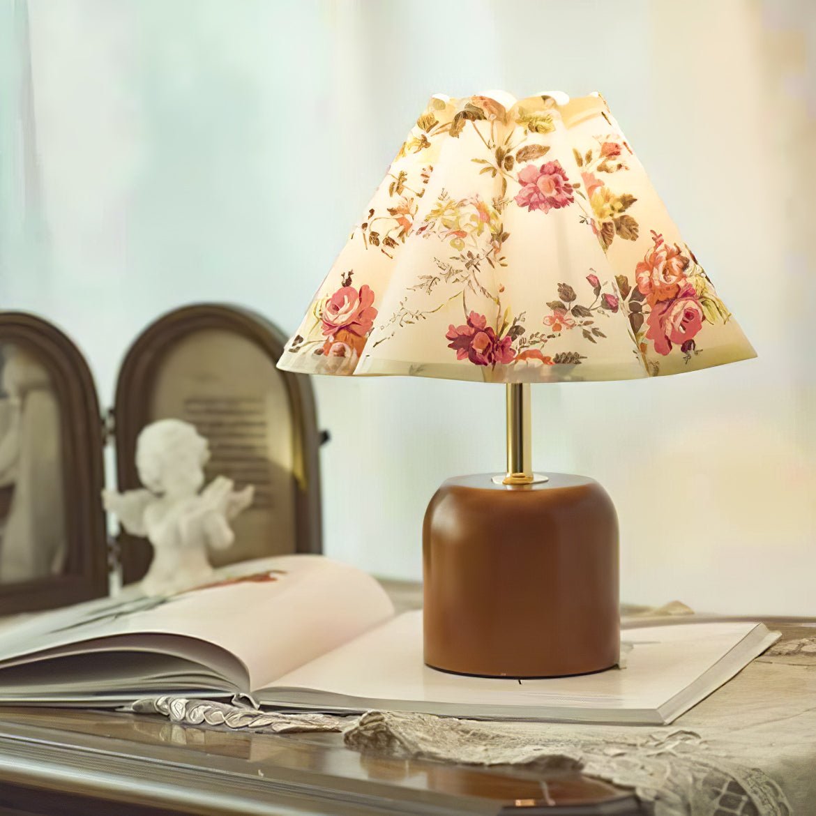 Lunitidal Modern LED Table Lamp - Adjustable Brightness, USB Charging, Touch Control for Bedroom, Living Room, Office & Study Desk