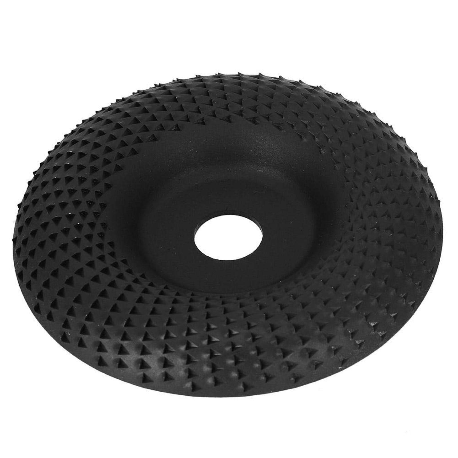 Premium Steel Woodworking Grinding Wheel - High Speed Angle Grinder Disc for Wood Polishing & Shaping - Black Curved Root Carving Disc (E1-534) - Perfect for DIY Projects, Furniture Making & Wood Carving