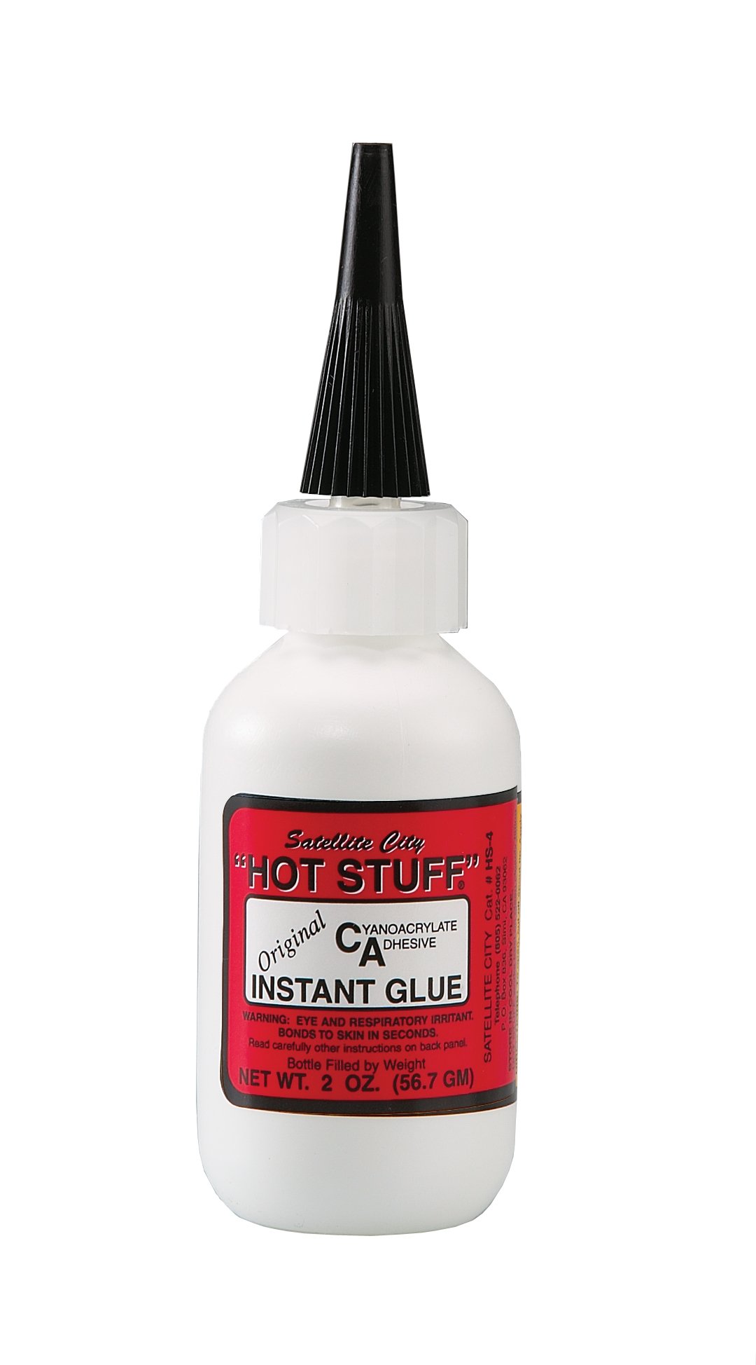 Hot Stuff Thin Instant CA Glue - 2oz Super Fast Drying Adhesive for Wood, Metal & Plastic Repair | Perfect for Crafts, Model Building & DIY Projects