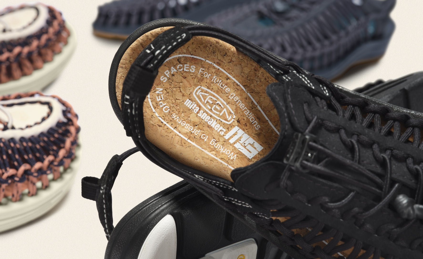 Unisex UNEEK II Convertible x Mita Sneakers - Black/MS4 | Lightweight Breathable Outdoor Hiking & Casual Walking Shoes