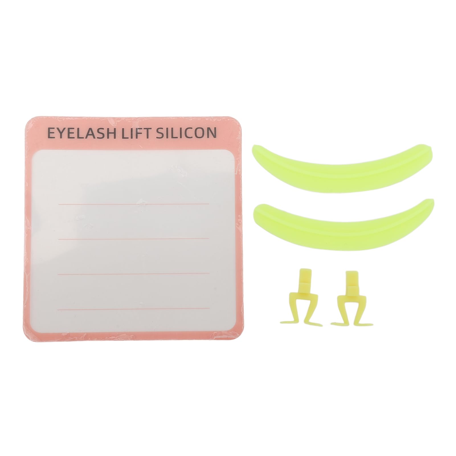 Professional Eyelash Separator Tool with Silicone Base & Legs - Washable & Reusable for Precise Lash Extensions (Yellow) | Perfect for Salon, Home Use & DIY Beauty