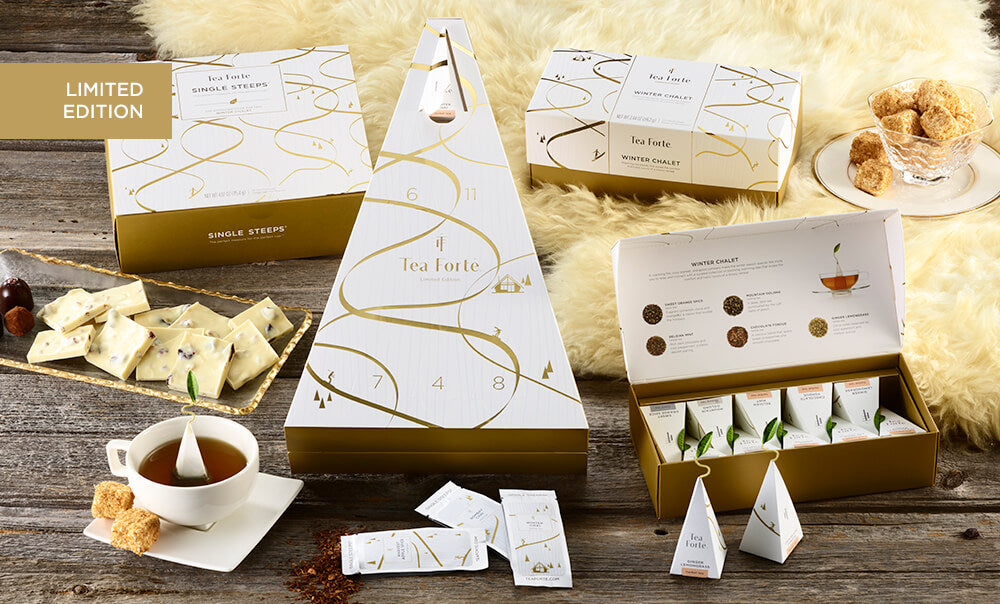Premium Winter Chalet Tea Assortment - Herbal, Black & Green Tea Variety Pack - Perfect for Cozy Evenings & Holiday Gifts