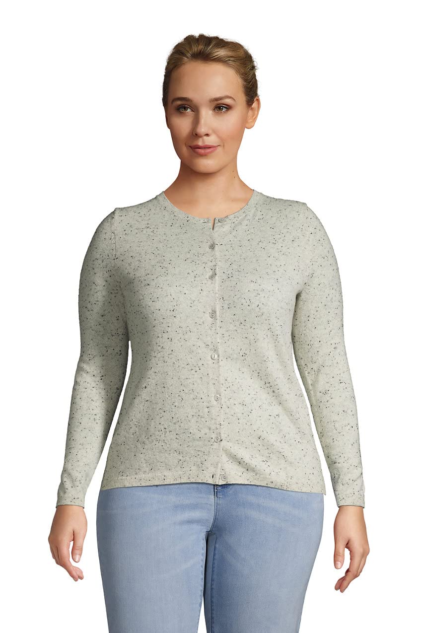 Lands' End Women's Cashmere Cardigan Sweater - Soft & Warm Knit Pullover for Fall & Winter - Perfect for Office, Travel & Cozy Evenings