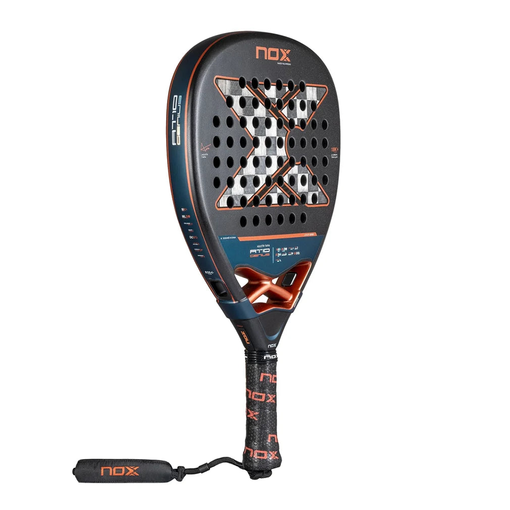 AT10 Genius Attack 18K Aluminum Padel Racket - Professional Tennis Racket for Competitive Play & Training | Perfect for Padel Courts & Outdoor Sports