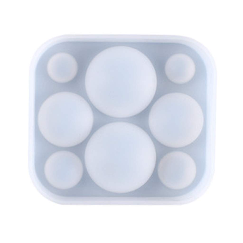 Premium Half Ball Beads & Oblate Cabochon Silicone Molds for Resin Jewelry Making - DIY Epoxy Resin Casting Molds for Earrings, Pendants, Bracelets & Necklaces - Perfect for Handmade Jewelry, Craft Projects & Gift Making