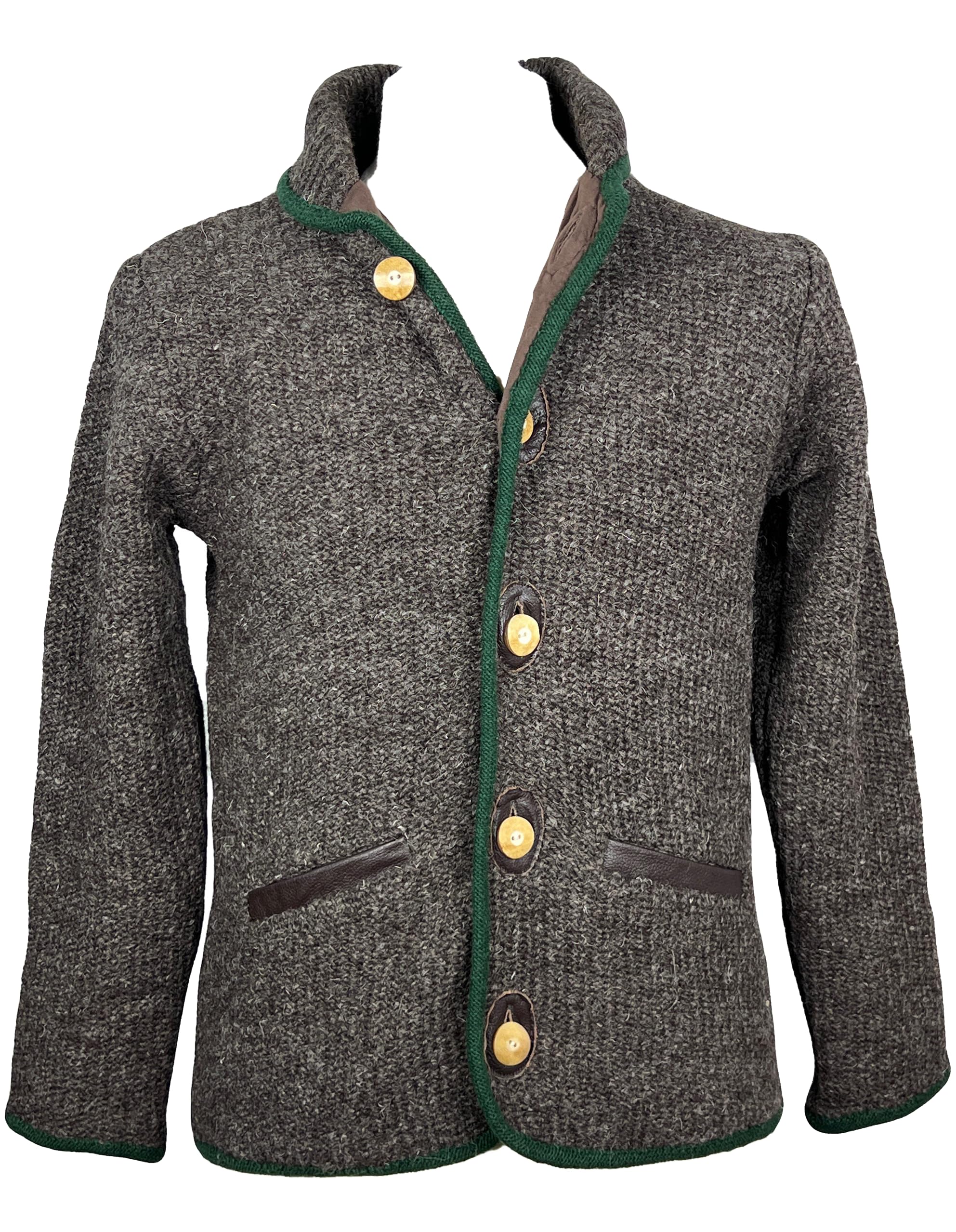 Agan Traders 100% Lambs Wool Women's JOSEF Button Down Fleece Sherpa Sweater Jacket - Petite Size - Cozy Winter Wear for Casual Outings & Outdoor Activities