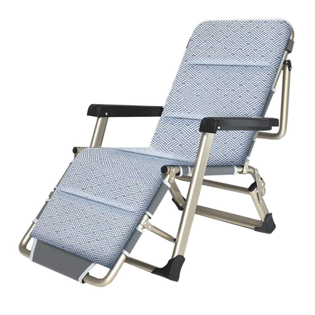 Space-Saving Folding Metal Garden Lounger & Recliner - Heavy Duty 330lbs Capacity Outdoor Patio Chair with Footrest for Adults | Perfect for Small Balconies, Backyard Relaxation, Beach Camping & Office Break Areas