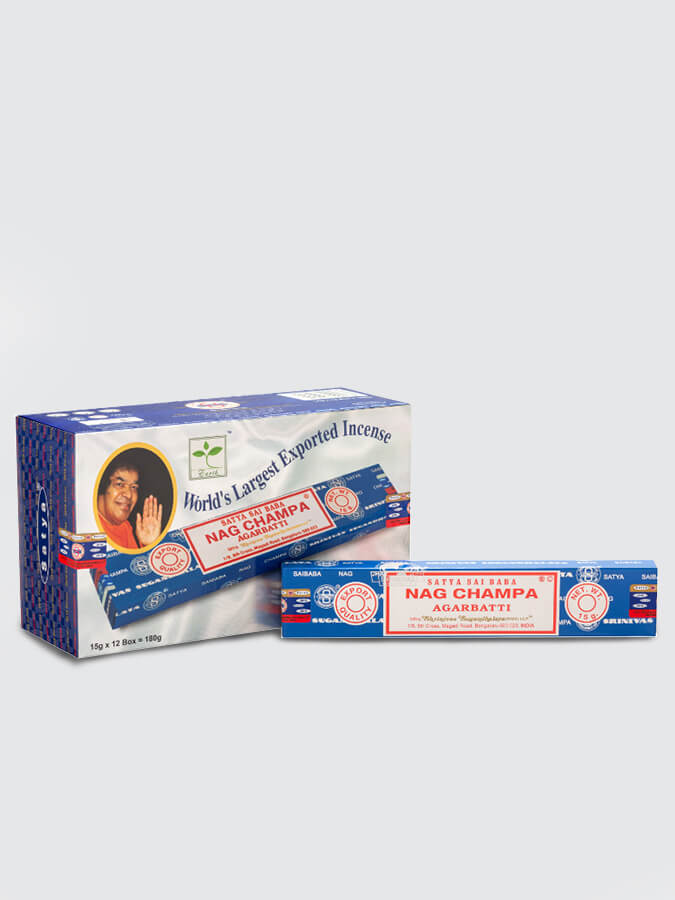 Premium Satya Incense Sticks - 12 Pack (15g Each) for Meditation, Yoga & Home Fragrance | Authentic Indian Nag Champa Aromatherapy