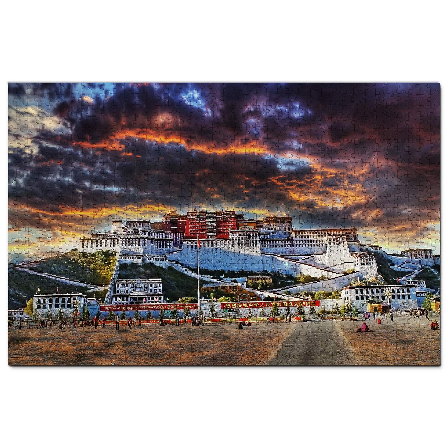 1000 Piece Wooden Jigsaw Puzzle - Scenic Lhasa Tibet Travel Souvenir for Adults & Teens | Perfect for Home Decor, Family Game Night & Stress Relief