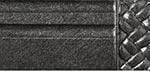 Finial Company 2 1/4 Inch Wide Reeded Wood Poles - Silver with Gold Finish - Decorative Curtain Rods for Living Room, Bedroom & Window Treatments