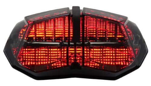 Smoke Lens Sequential LED Tail Lights for 2009-2015 Ducati Streetfighter - High Visibility Brake Lights for Night Riding & Enhanced Motorcycle Safety