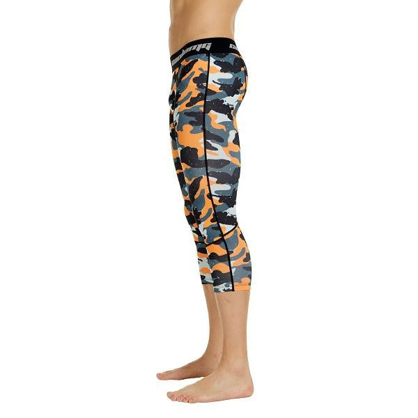 Best 3/4 Tights for Men & Teen Boys - Compression Leggings for Running, Workout & Sports - Moisture-Wicking Athletic Base Layer