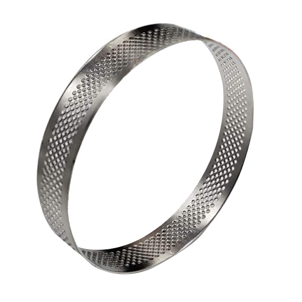 BESPORTBLE 1-Piece Stainless Steel Round Tart Cake Mold - Professional Baking Tool for Tarts, Mousse & Desserts - Perfect for Home Bakers & Kitchen Decor