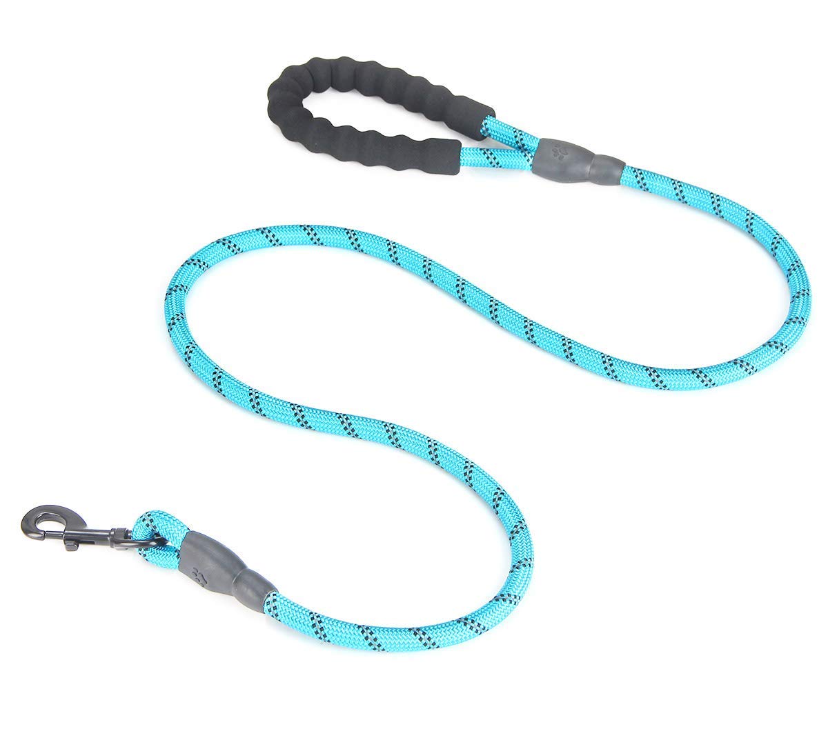 **5 FT Reflective Dog Leash, Adjustable Car Seat Belt & Collapsible Pet Bowl – Gift Set for Walking, Travel, Hiking & Camping – Perfect for Outdoor Adventures & Road Trips (Blue)**