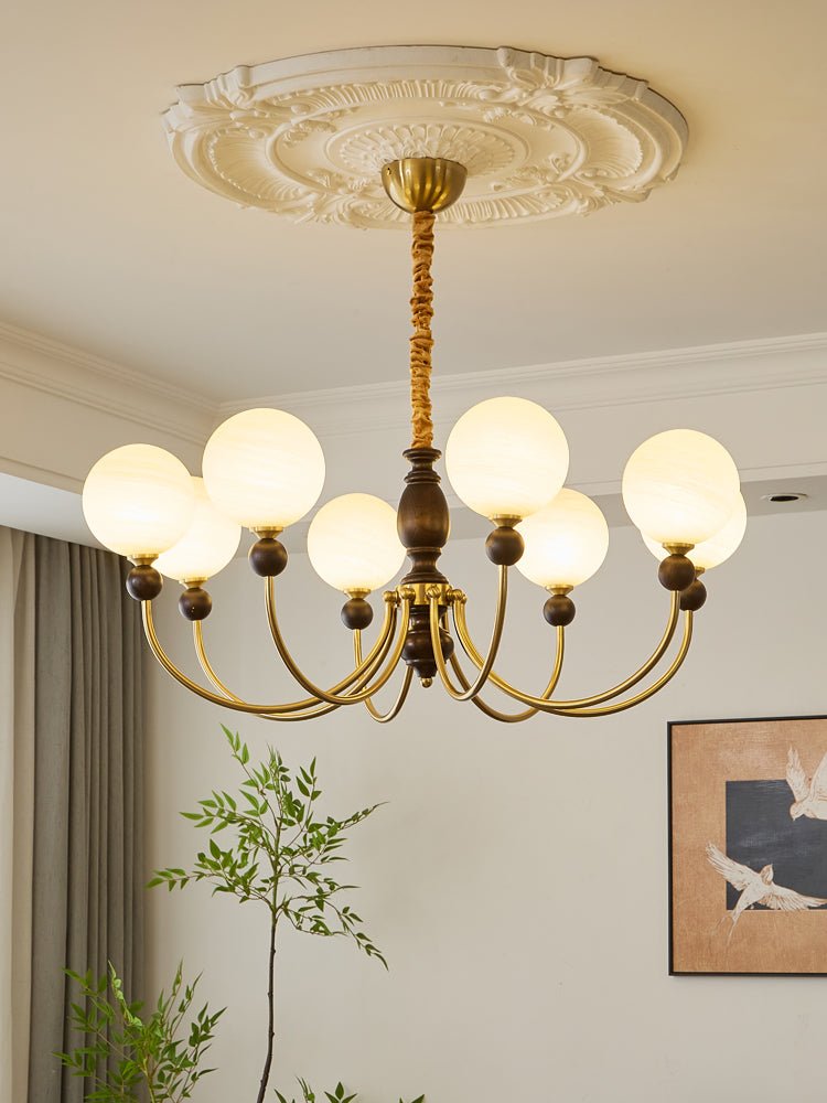 Carmina Orbital Chandelier - Modern Crystal Ceiling Light Fixture for Dining Room, Living Room & Bedroom | Elegant Lighting for Home Decor & Interior Design