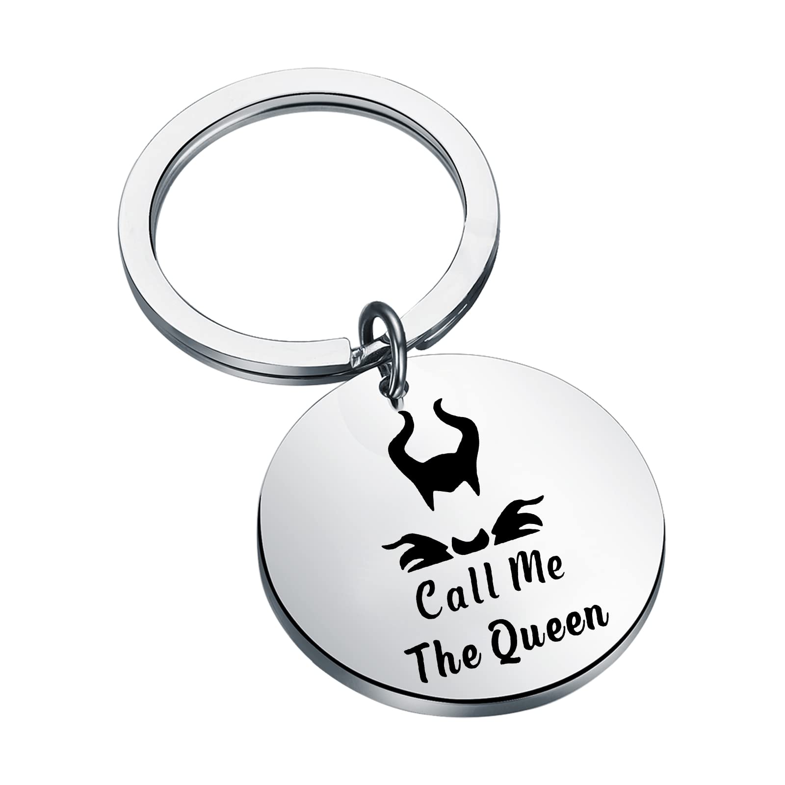 Bobauna 'Call Me The Queen' Keychain - Cute Novelty Gift for Women, Best Friends, Birthday & Party Favors - Perfect for Keyrings, Bags, and Everyday Accessories