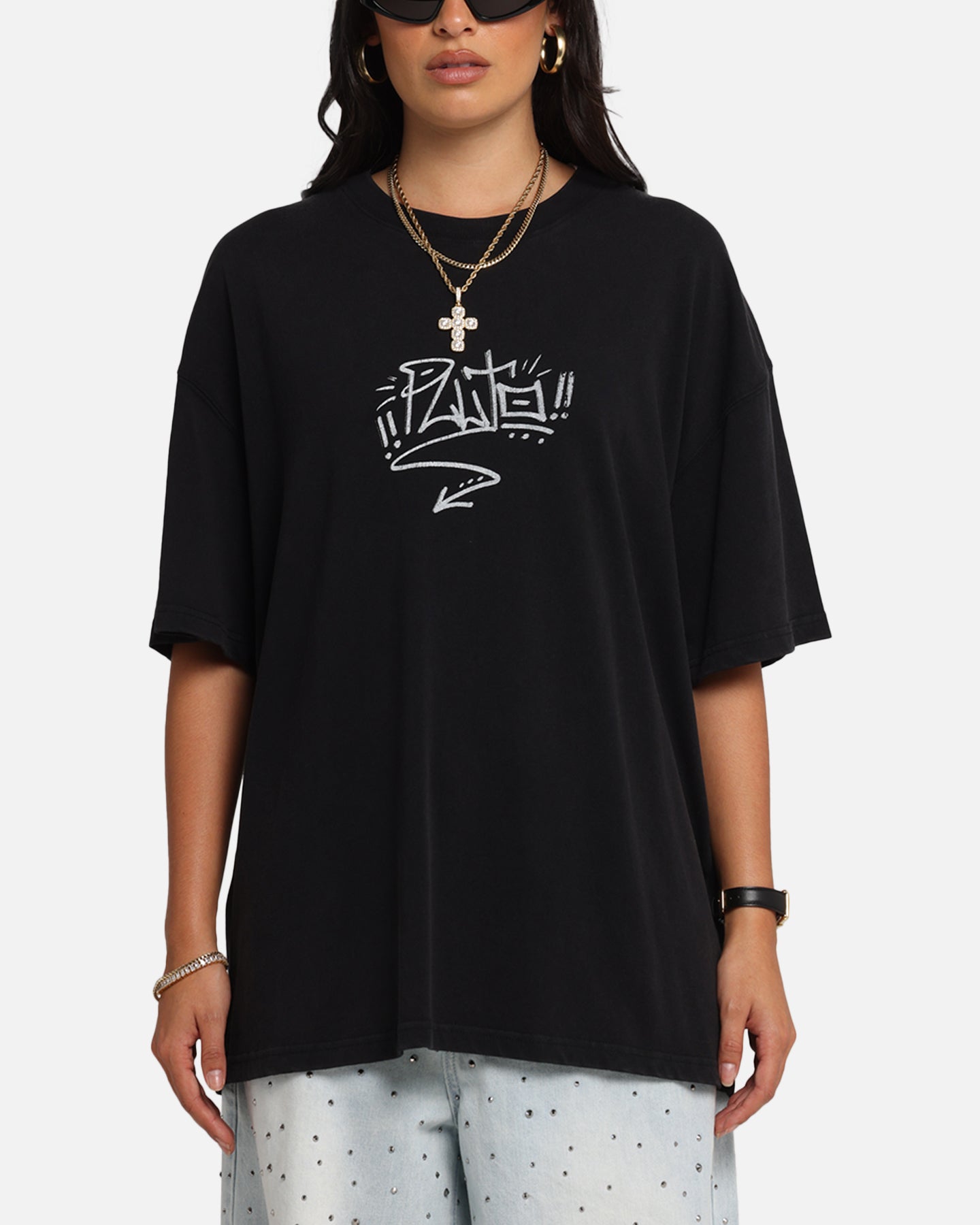 Disney Pluto Graphic T-Shirt for Men & Women - Soft Cotton Black Tee - Vintage Cartoon Character Apparel for Casual Wear & Disney Fans