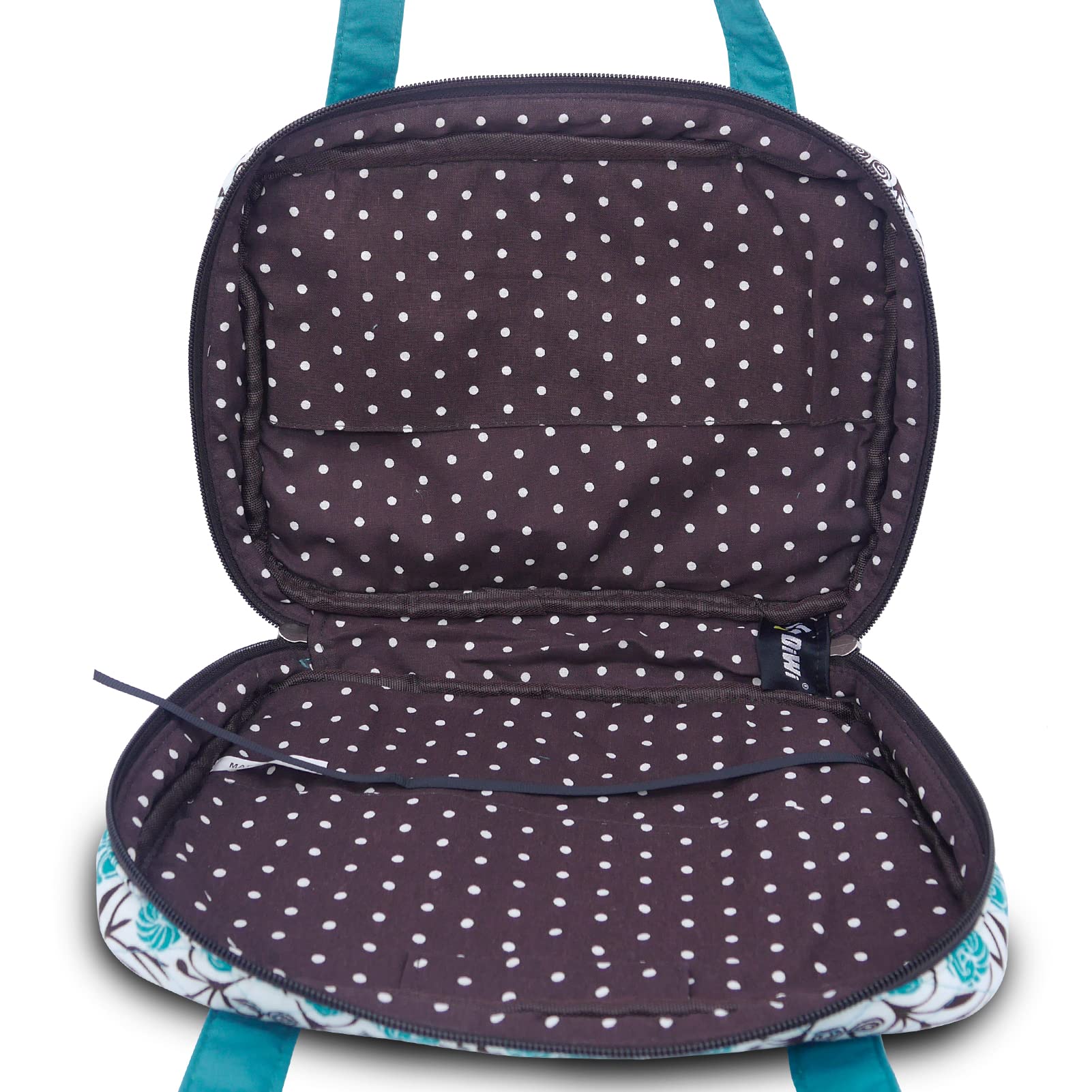 DIWI Quilted Bible Cover - Large Tote Book Bag for Church & Travel (11.25x8.25in)