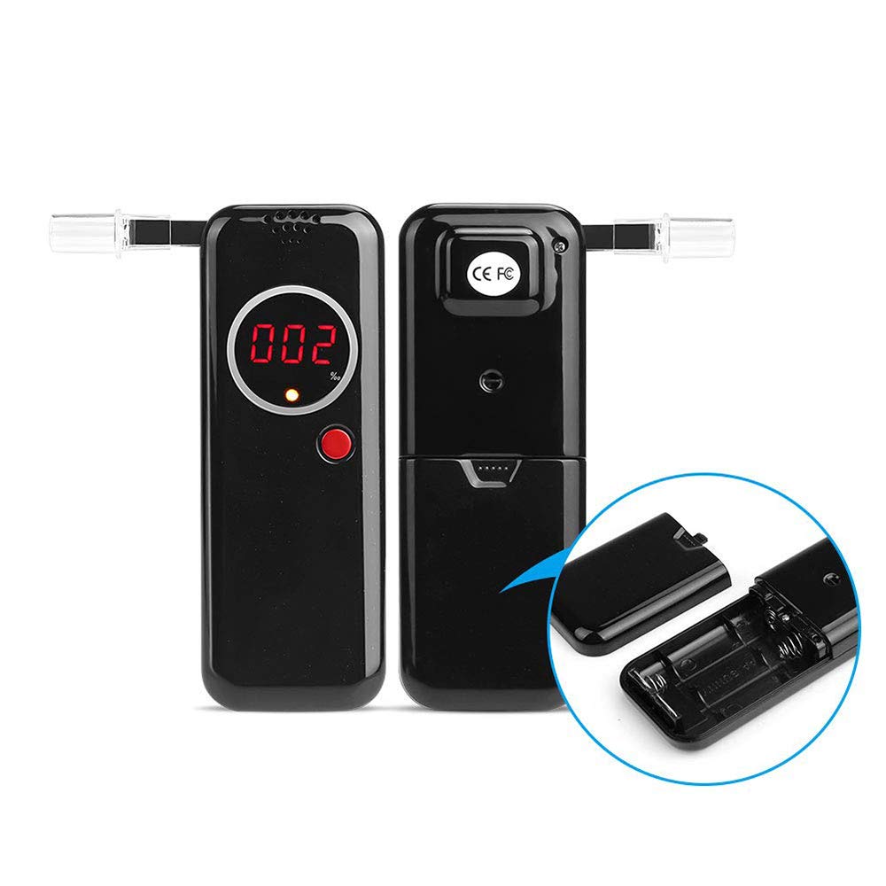 Professional Digital LCD Alcohol Breath Tester - Portable Breathalyzer Analyzer for Car, Home & Workplace Use | Accurate BAC Detection Device for Drivers & Safety Checks