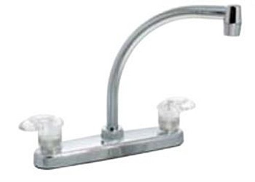 Valterra RV Trailer 8 Inch Stainless Steel Kitchen Sink Faucet - Perfect for RV, Camper, and Tiny House Water Systems | Durable & Easy Installation