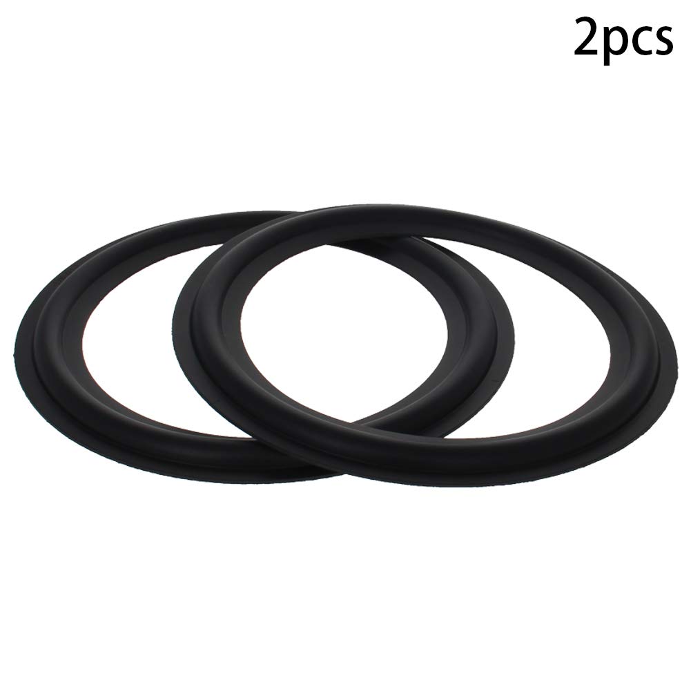 Fielect 6 Inch (155mm) Speaker Rubber Edge Surround Rings - 2 Pack Replacement Parts for Speaker Repair & DIY Projects - Perfect for Home Theater, Car Audio, and Studio Monitor Speakers