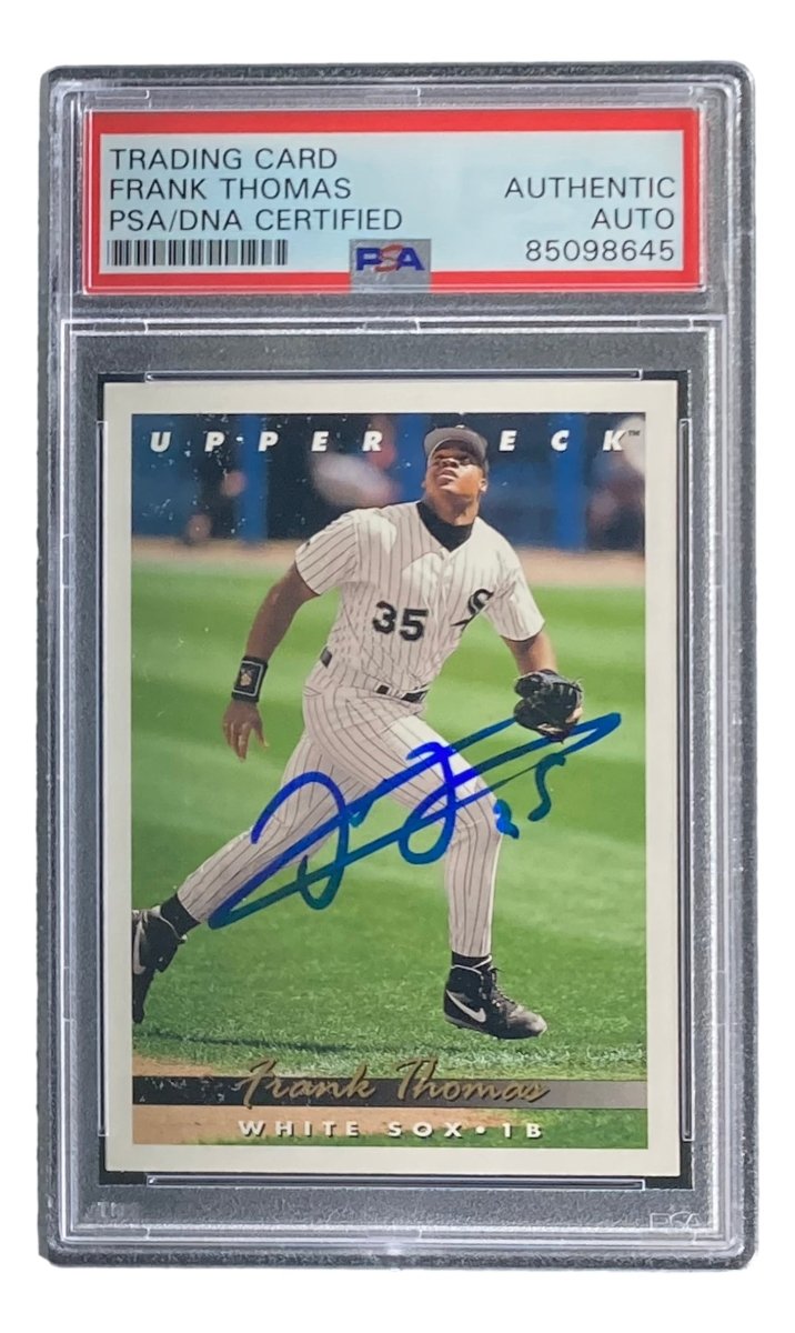 Frank Thomas Autographed 1993 Upper Deck #555 Chicago White Sox Baseball Card - PSA/DNA Certified - Perfect for Sports Memorabilia Collectors & White Sox Fans