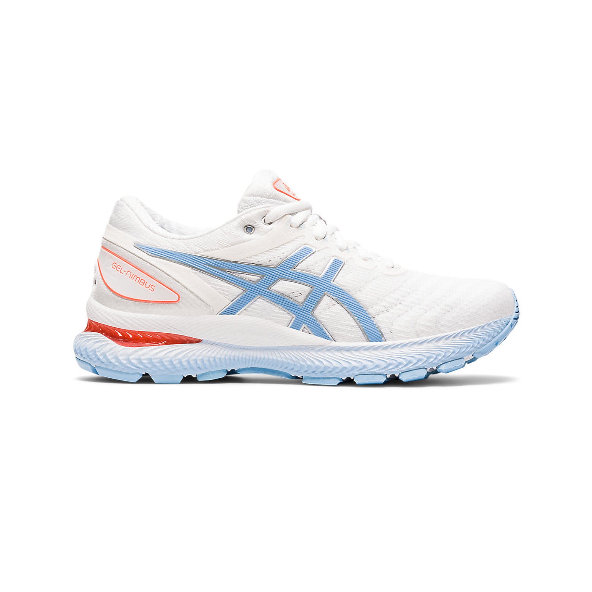 ASICS Gel Nimbus 22 Women's Running Shoes - White Blue Bliss | Cushioned Support for Long Distance & Marathon Training | Perfect for Road Running & Gym Workouts