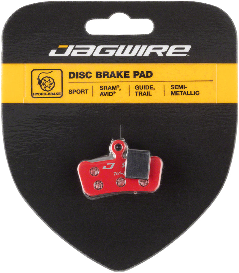 Jagwire Mountain Sport Semi-Metallic Disc Brake Pads - Compatible with SRAM Guide RSC/RS/R & Avid Trail - High-Performance Braking for MTB, Downhill & Trail Riding