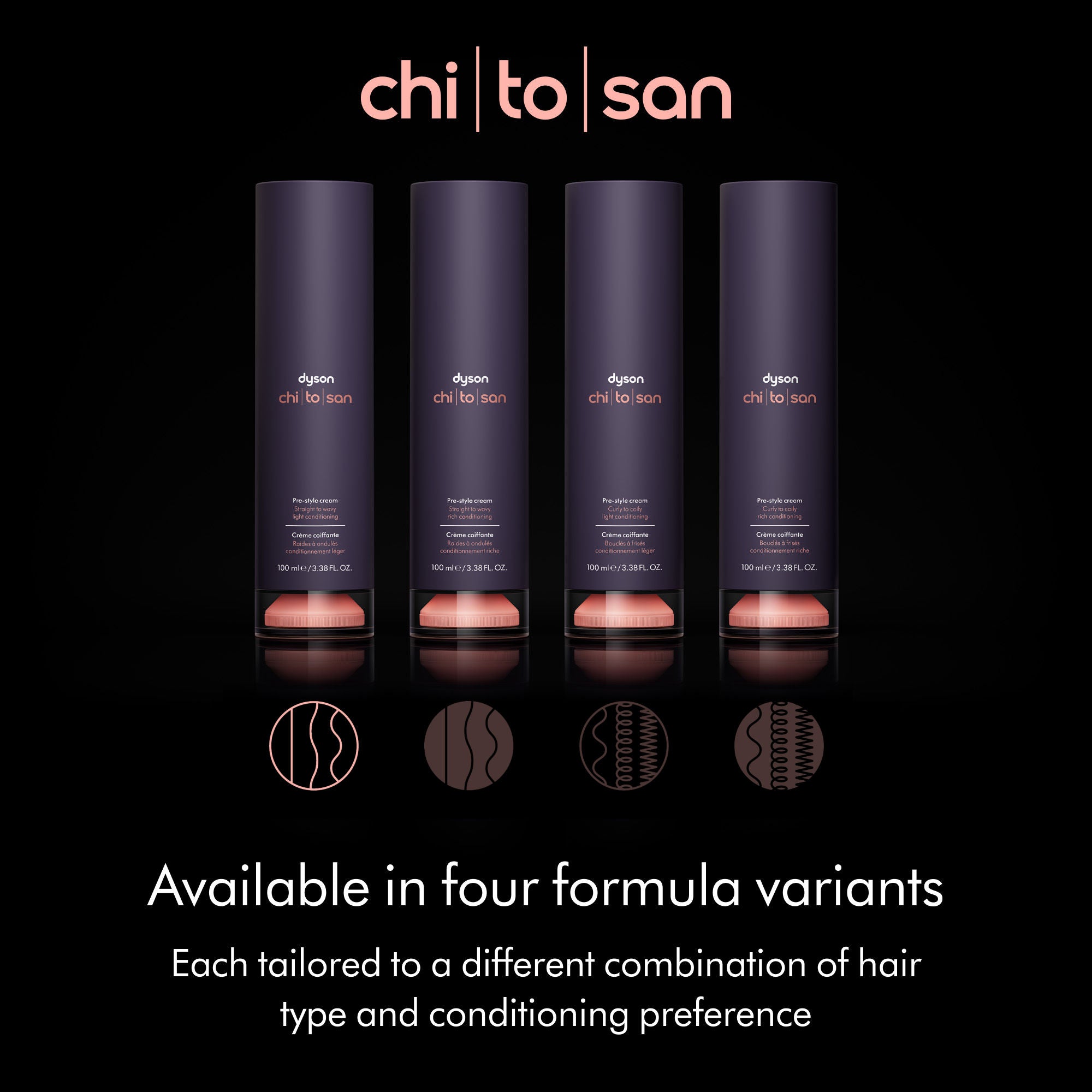 Chitosan Pre-Style Cream for Straight to Wavy Hair - Lightweight Conditioning Treatment for Smooth & Manageable Hair - Perfect for Daily Styling & Heat Protection