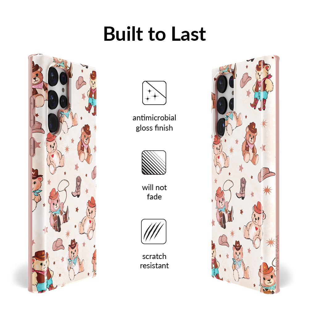 Stylish Cowboy Teddy Bear Samsung Phone Case - Durable Protective Cover for Samsung Galaxy [Model] - Perfect for Western Lovers & Country-Themed Gifts