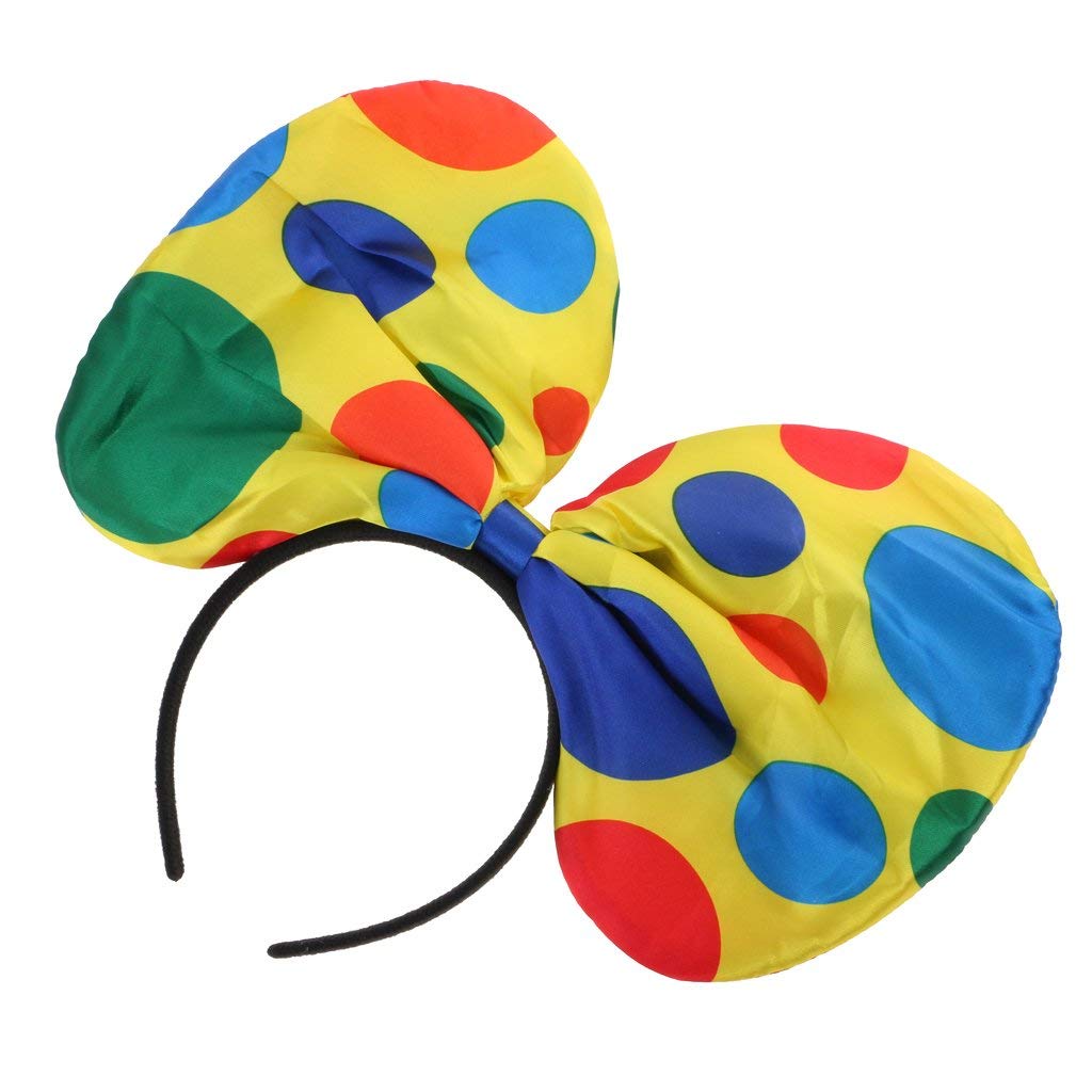 Jumbo Polka Dot Clown Headband - Fun Halloween, Carnival & Circus Costume Accessory for Kids & Adults - Perfect for Parties, Dress-Up & Themed Events
