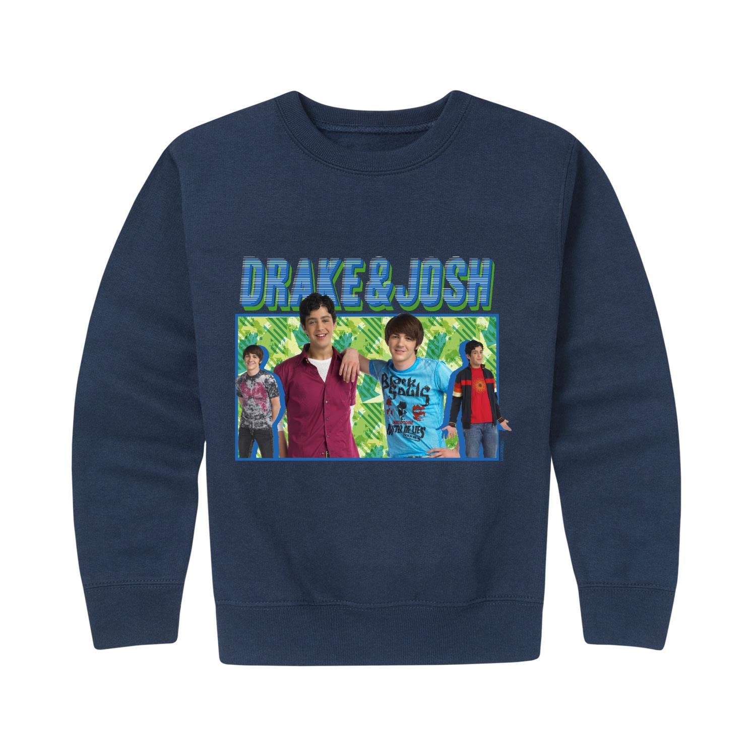 Drake and Josh Kids Fleece Sweatshirt | Toddler & Youth Crewneck Pullover | Soft Cotton Blend | TV Show Merchandise | Perfect for School, Playdates & Family Outings
