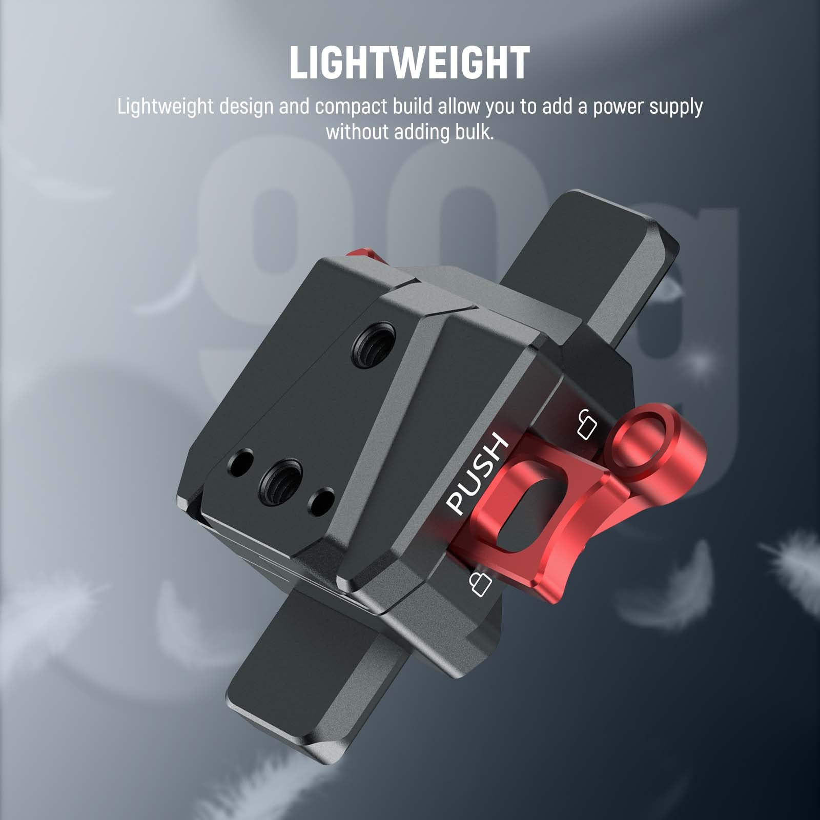 NEEWER GA012 Mini V Mount Battery Plate with NATO Rail for DJI RS3 Pro, RS2, RSC2 - Power Solution for Gimbal Stabilizers, Camera Rigs & Video Production