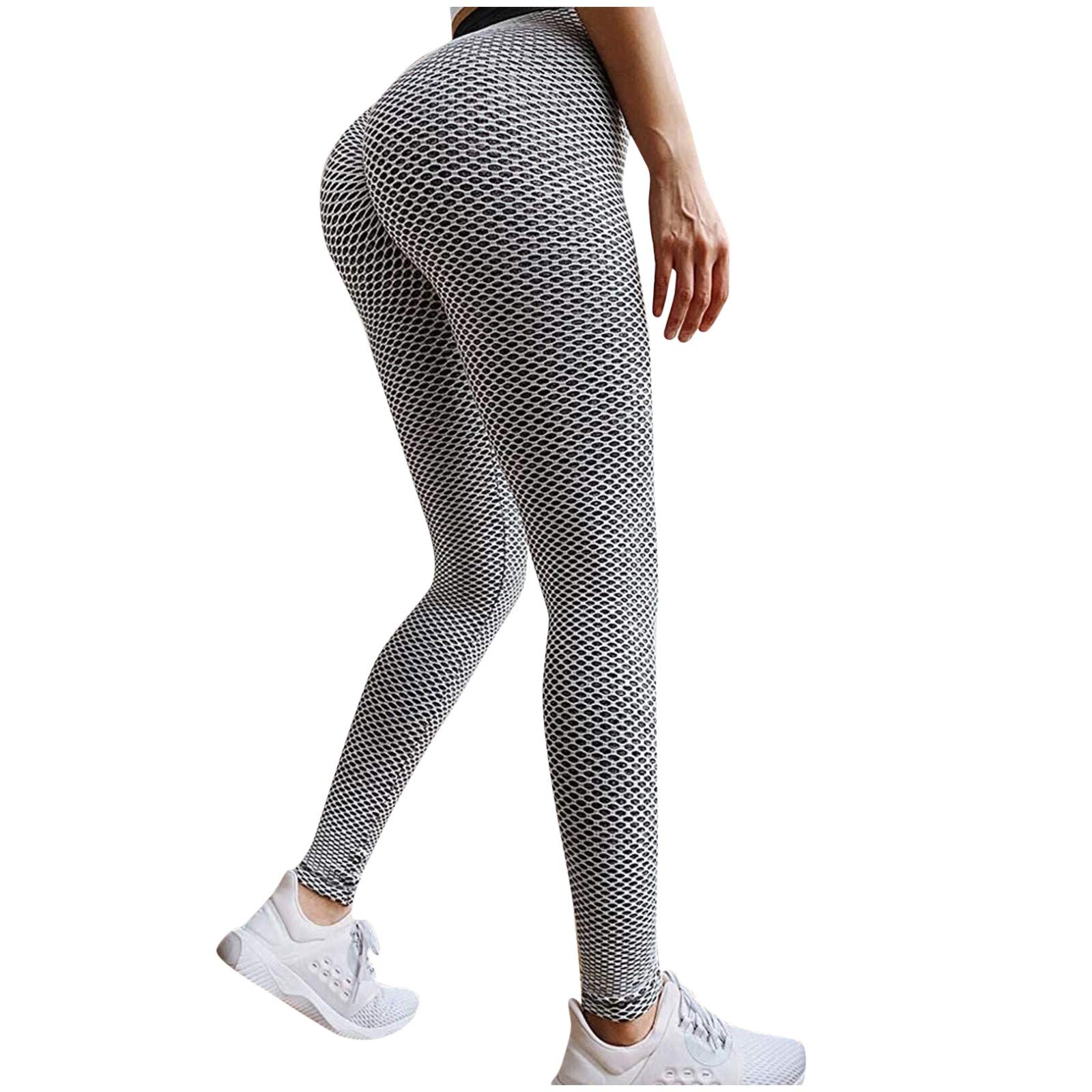 Women's High Waist Butt Lifting Yoga Leggings - Stretchy Workout Running Sports Pants for Fitness, Gym & Lounge Wear