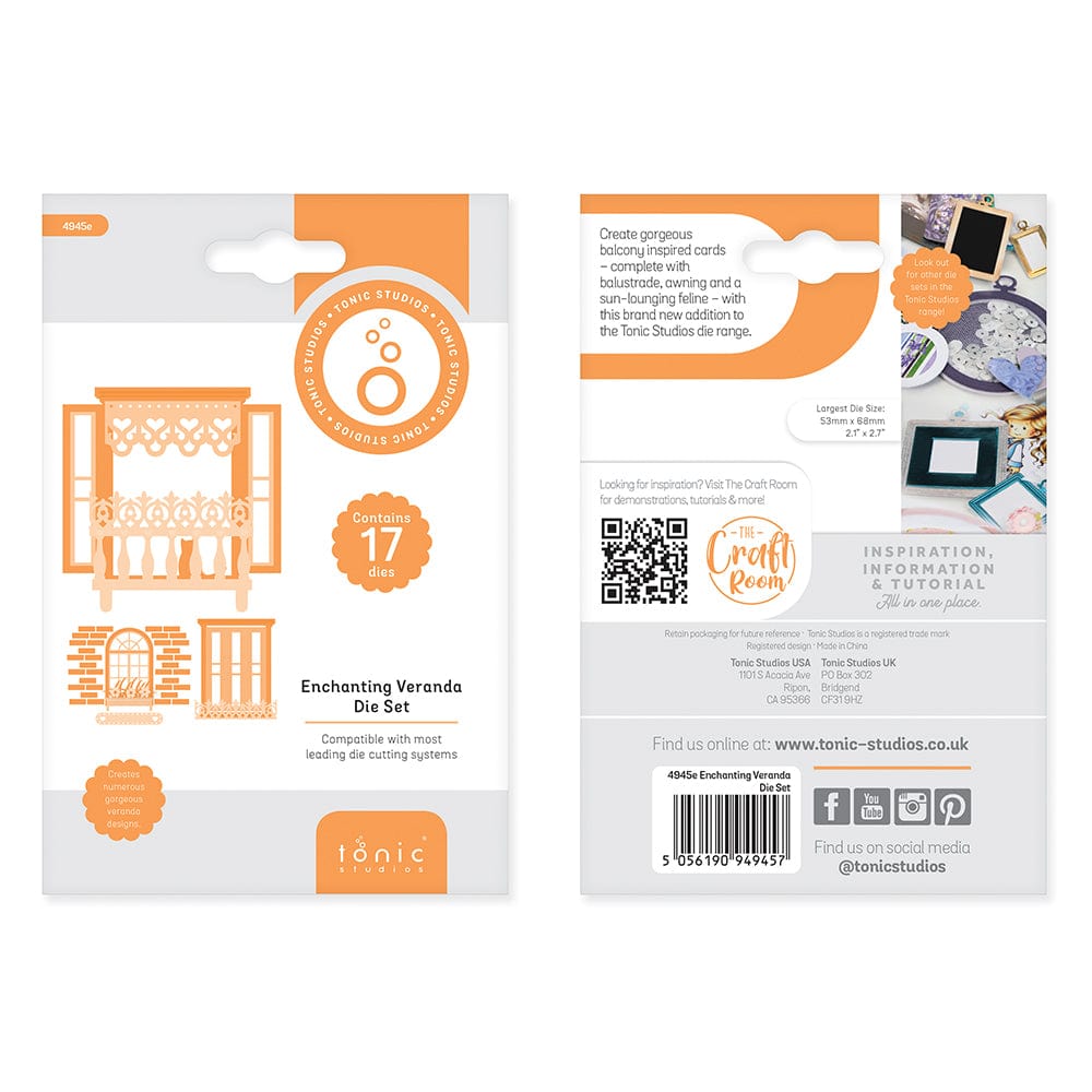 Enchanting Veranda Die Set 4945E - Scrapbooking & Card Making Dies for DIY Crafts, Home Decor, and Paper Art Projects