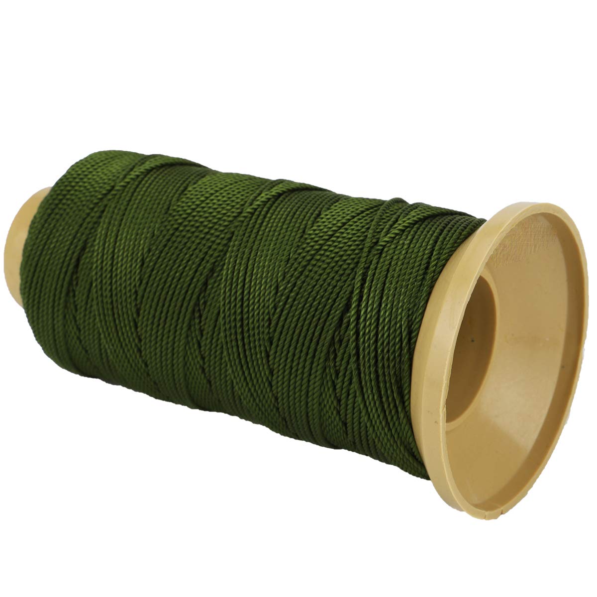 Army Green Twisted Nylon Cord 1.5mm x 328ft for Gardening, DIY & Crafts