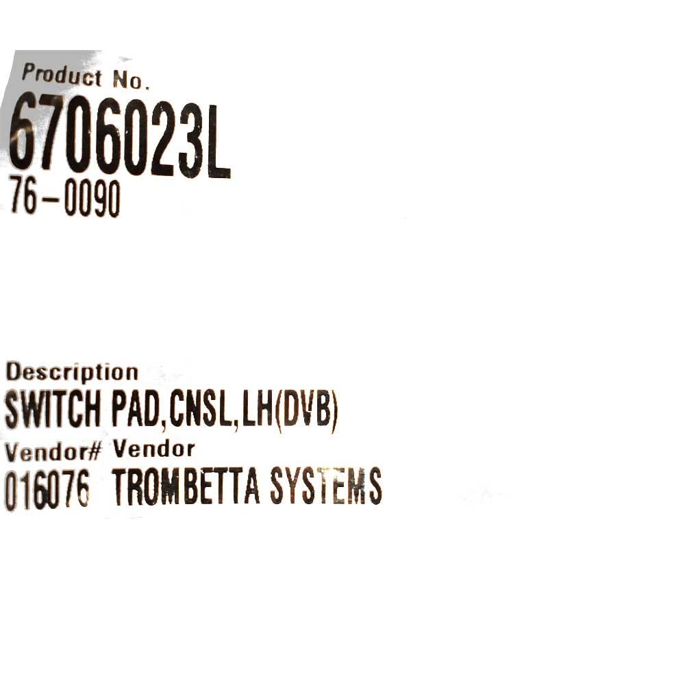 Ford Ranger Switch Pad Panel 6706023L | 7 x 2 5/8 Inch Dashboard Control Switch Replacement | Perfect for Interior Upgrades & Custom Modifications