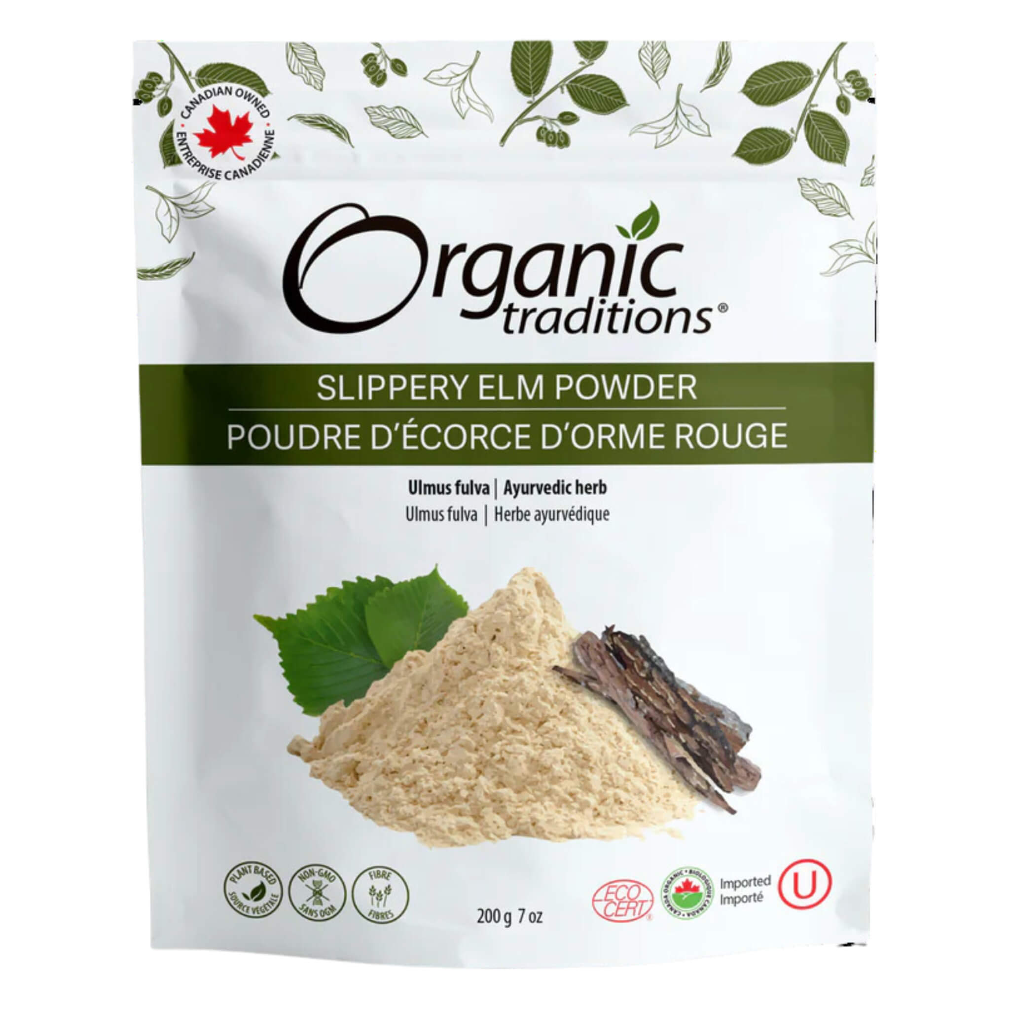 Organic Slippery Elm Bark Powder - USDA Certified, Pure & Natural for Digestive Health & Soothing Throat - Perfect for Herbal Tea, Smoothies & DIY Remedies